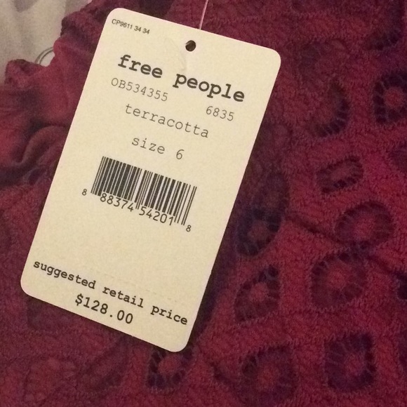 NWT Free People One Million Lovers Lace Dress - Picture 6 of 8